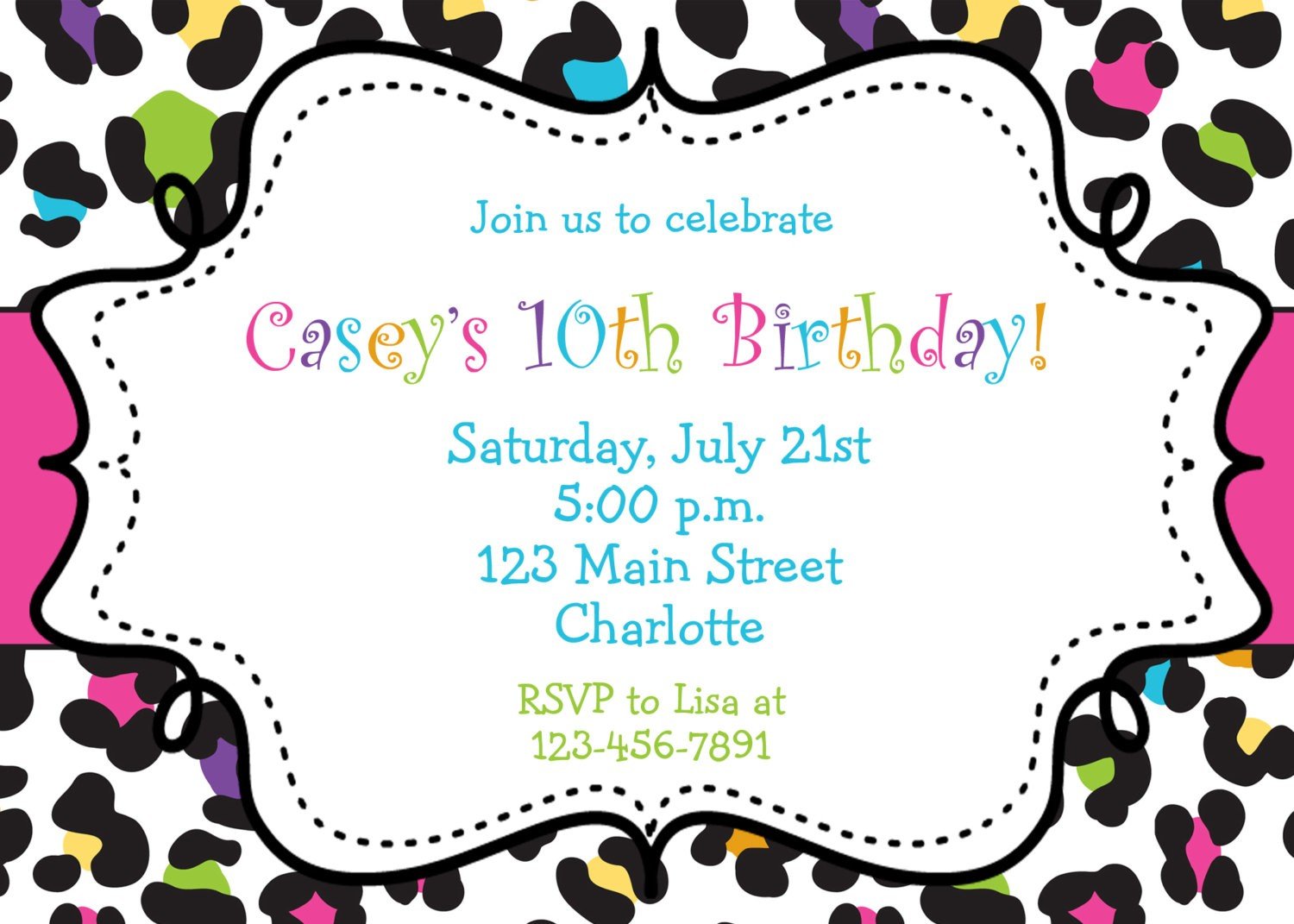 Free Printable Party Invitations â Crafthubs